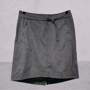 Nau Split Back Adjustable Waist Skirt - Slate, 10